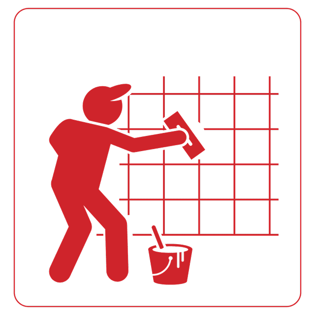 Tile installation icon